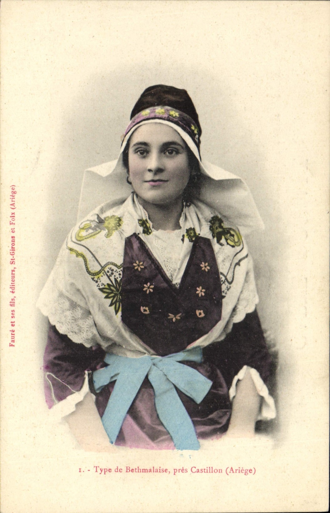 CPA Folklore Type de Bethmalaise pres Castillon Ariege 