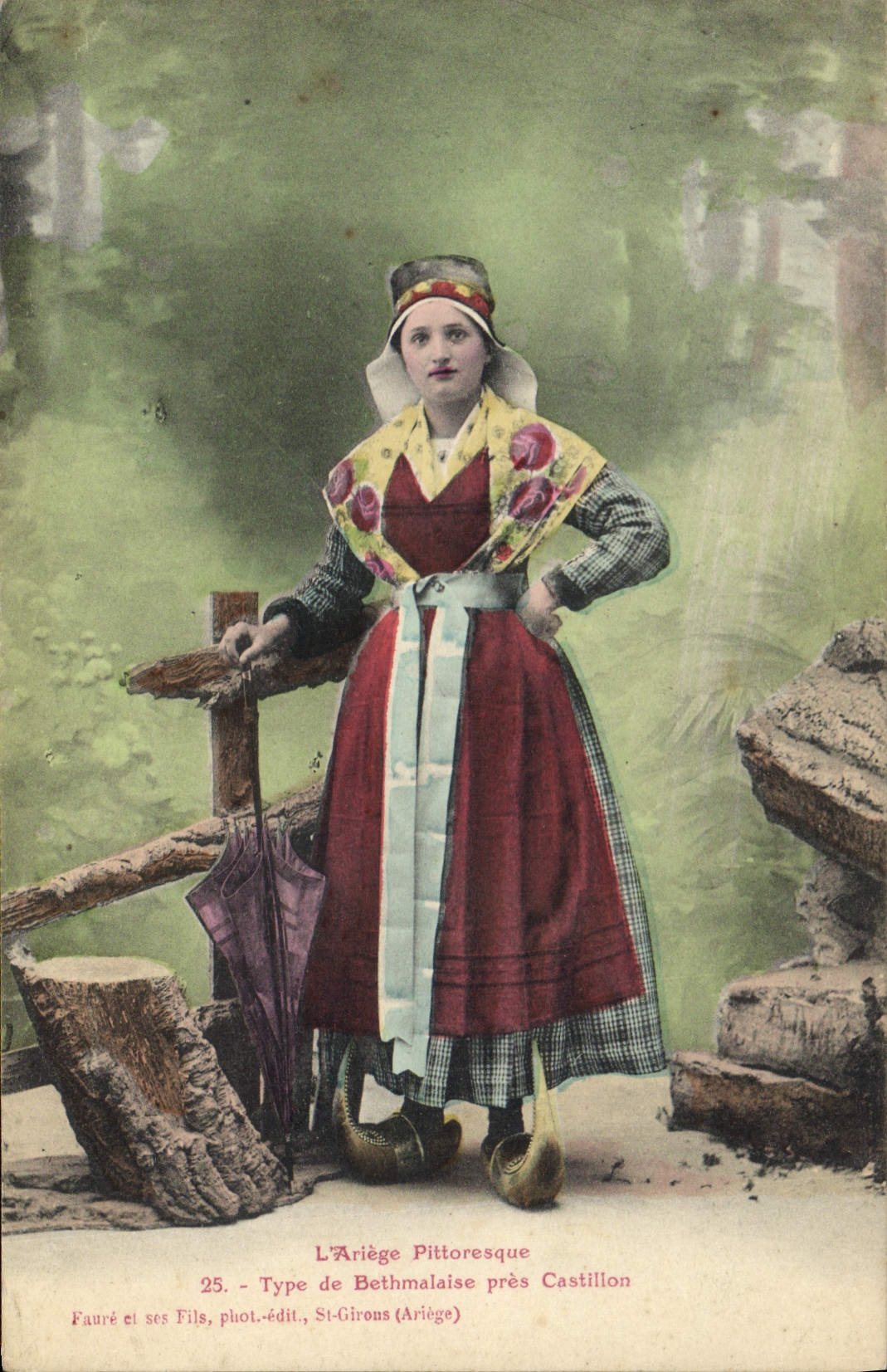 CPA Folklore Ariege Type de Bethmalaise pres Castillon 