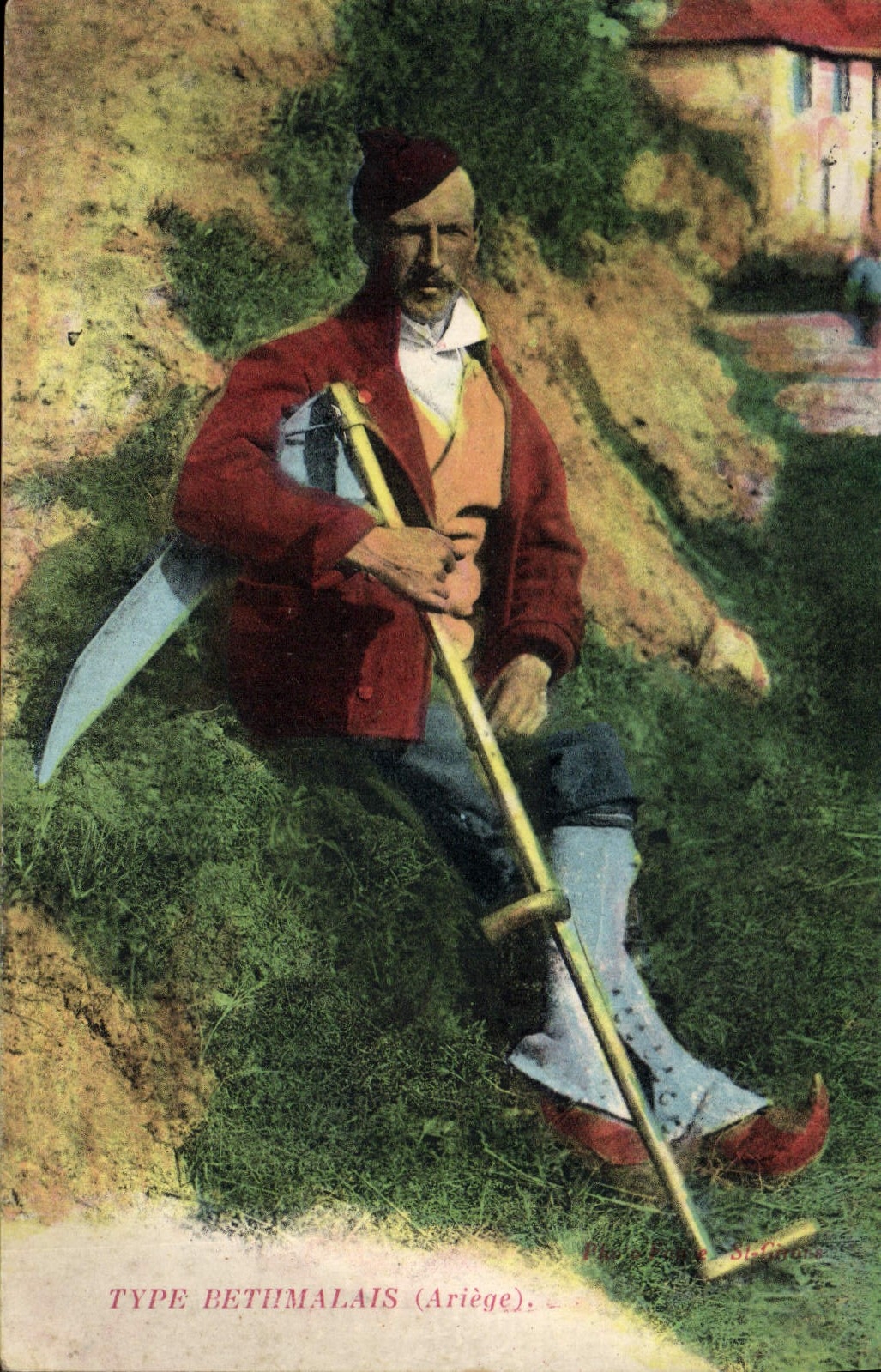 CPA Folklore Type Bethmalais Ariege