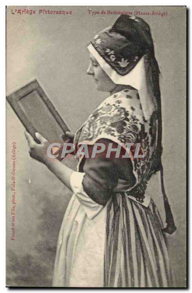 CPA Folklore Ariege Type de Bethmalaise Haute Ariege 