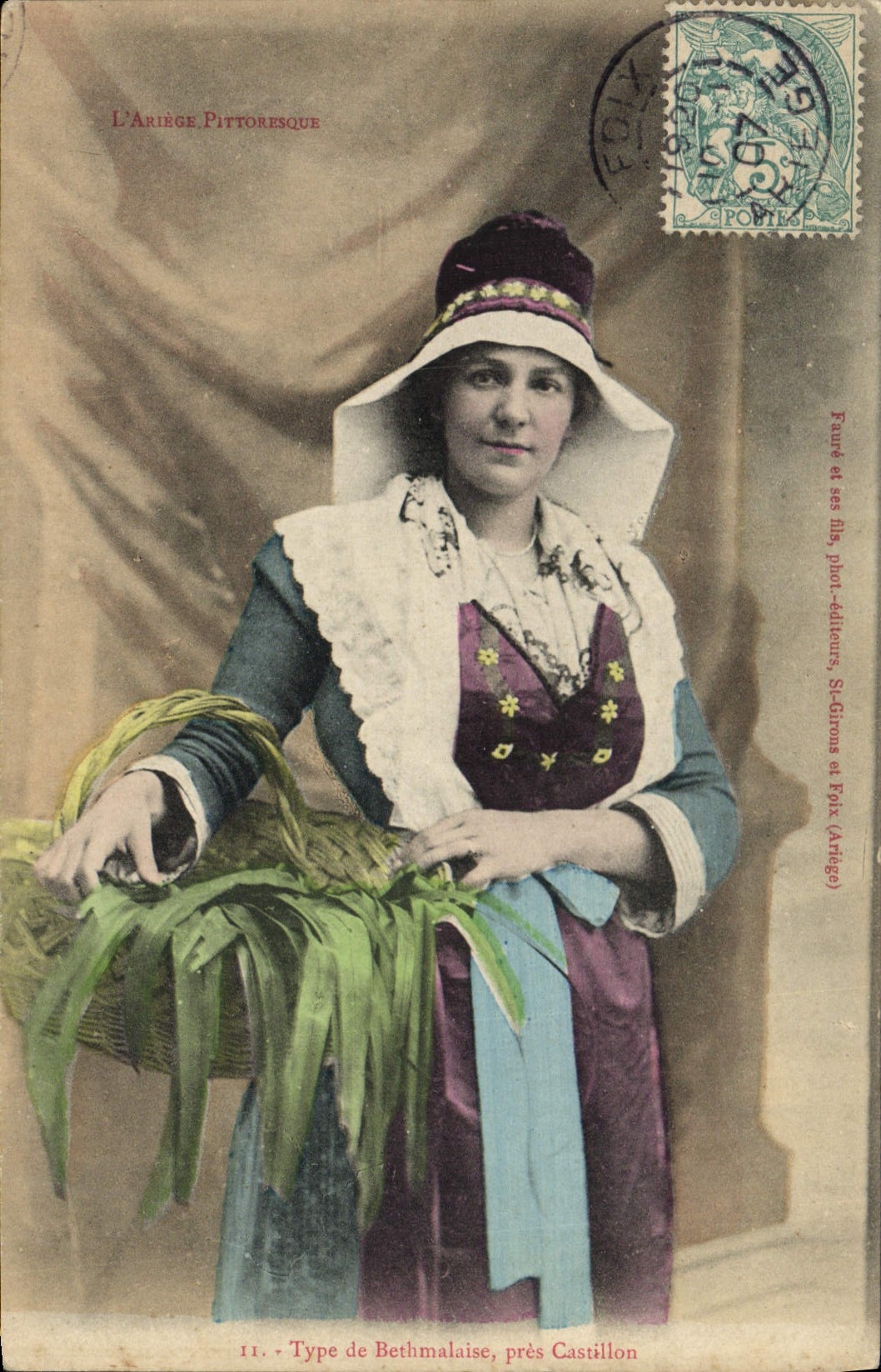 CPA Folklore Ariege Type de Bethmalaise pres Castillon