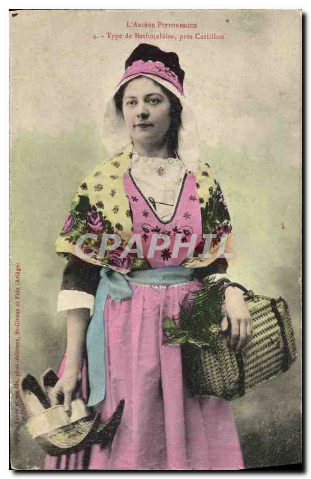 CPA Folklore Ariege Type de Bethmalaise pres Castillon