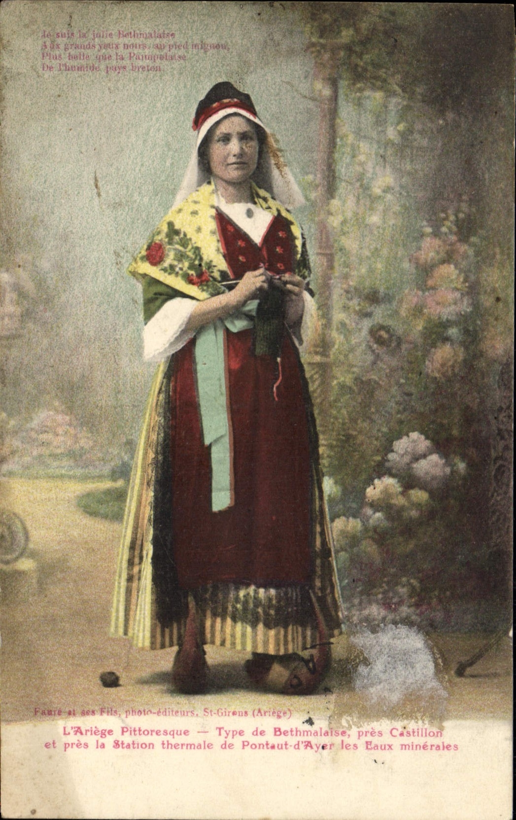 CPA Folklore Ariege Type de Bethmalaise pres Castillon 
