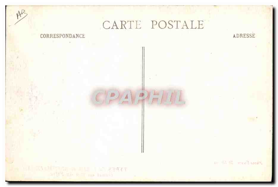 CPA Folklore Types du Biros et Bethmale Danse au son du fifre  — Rückseite