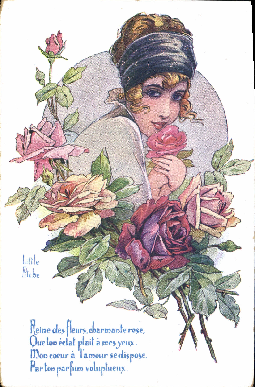 CPA Fantaisie Illustrateur Little Pitche Femme 
