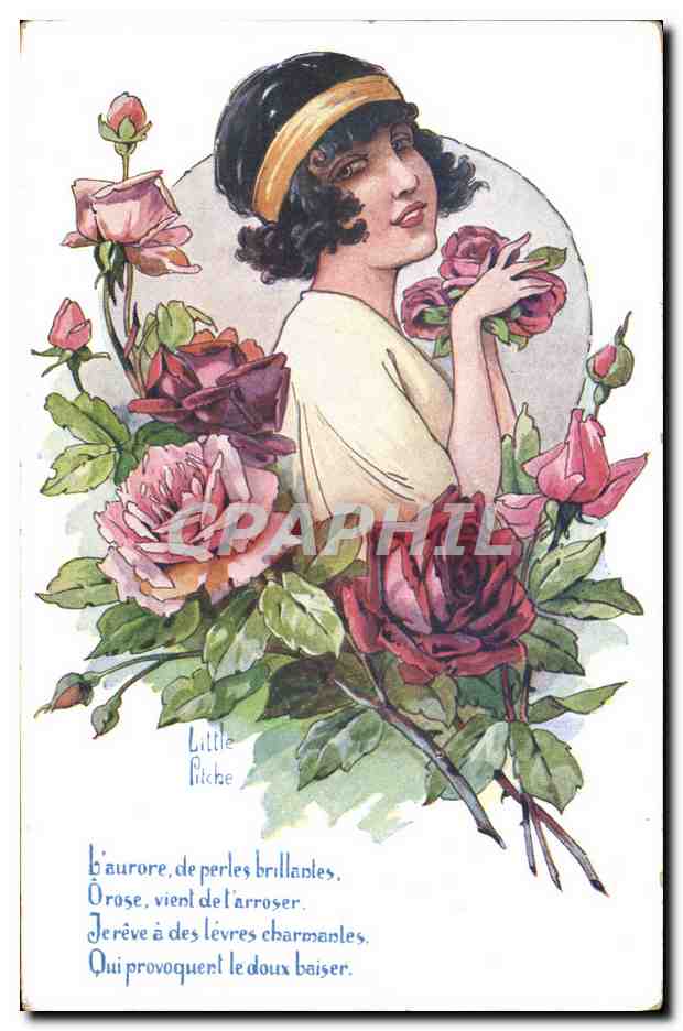 CPA Fantaisie Illustrateur Little Pitche Femme