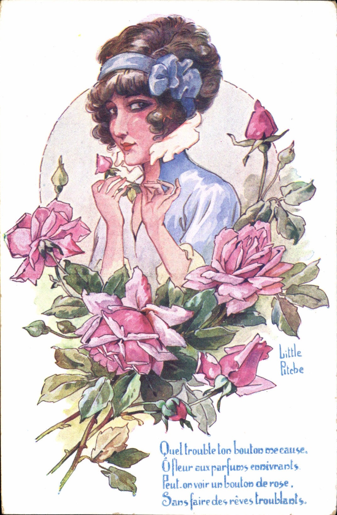 CPA Fantaisie Illustrateur Little Pitche Femme