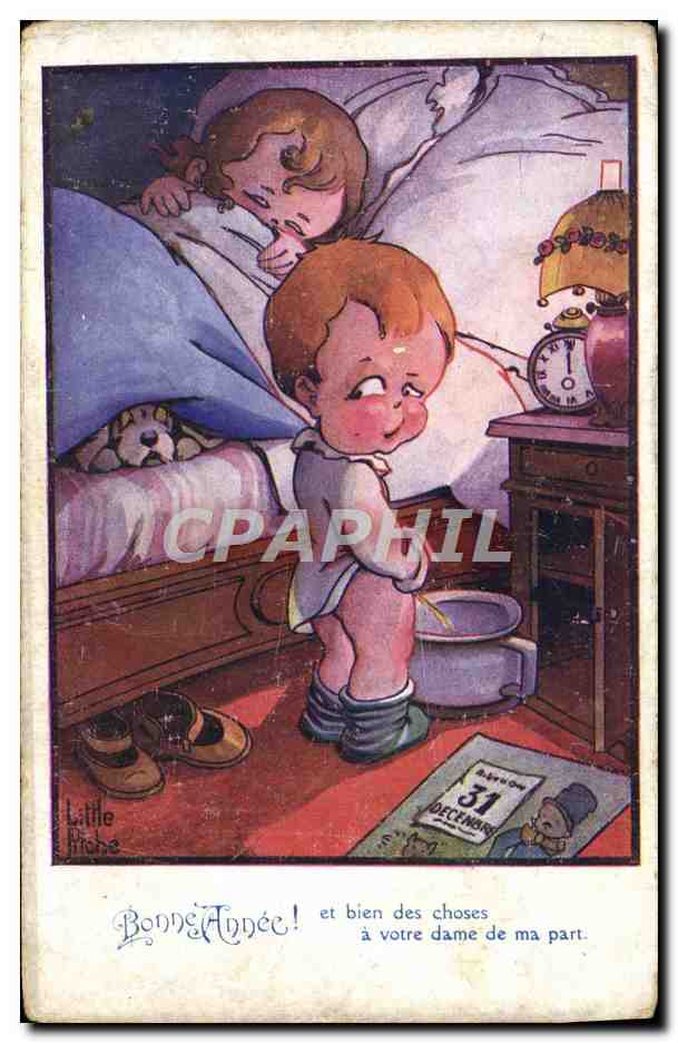 CPA Fantaisie Illustrateur Little Pitche Enfants