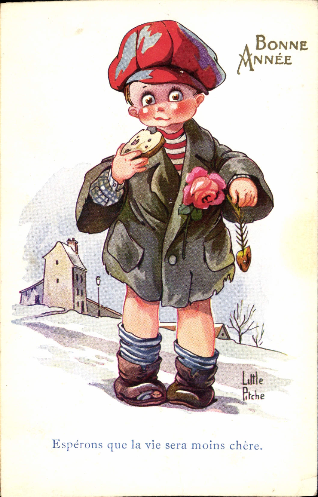 CPA Fantaisie Illustrateur Little Pitche Enfant 