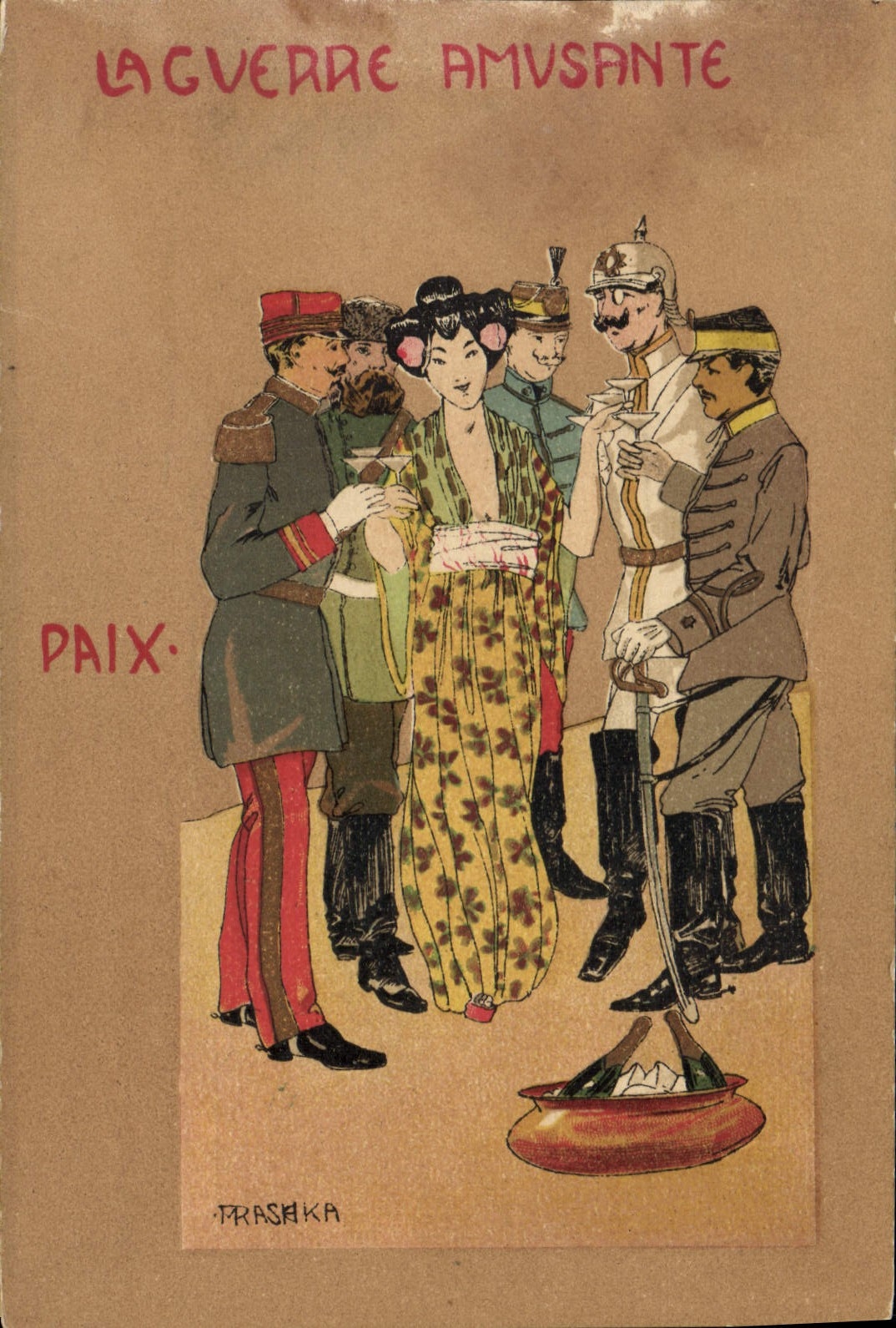 CPA Fantaisie Illustrateur La guerre amusante Militaria