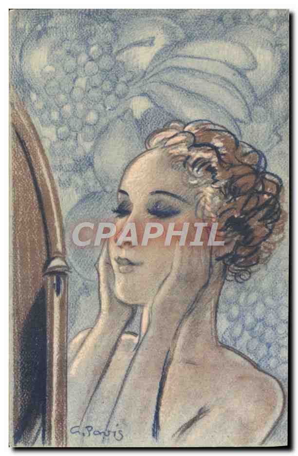 CPA Fantaisie Illustrateur Femme 