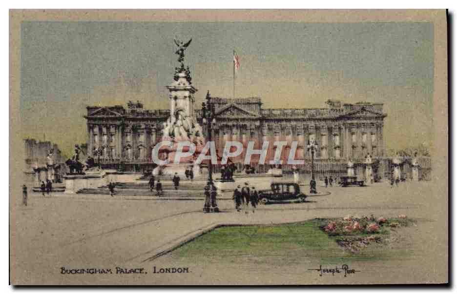 CPA Fantaisie Illustrateur Buckingham Palace London