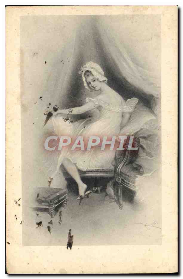 CPA Fantaisie Illustrateur Femme