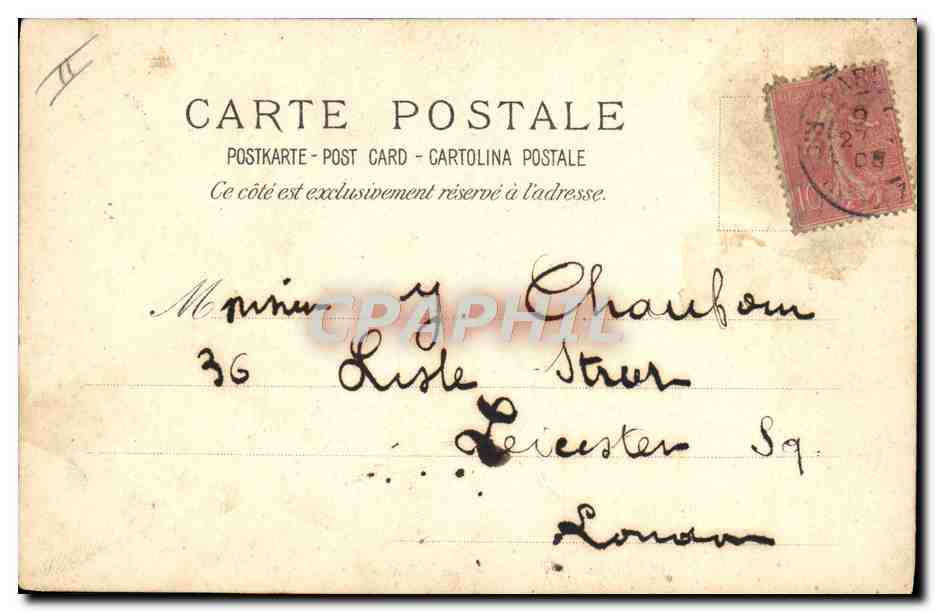 CPA Fantaisie Illustrateur Femme — Rückseite