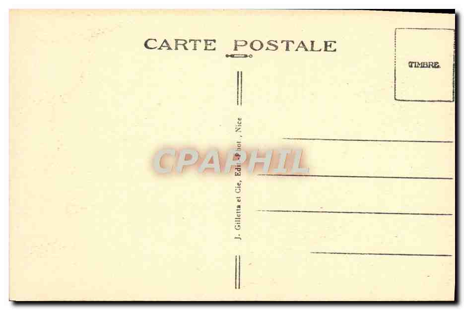Gorges du Cians en hiver — Route de Beuil (A.-M.) — J. Gilletta et Cie, Nice — Rückseite
