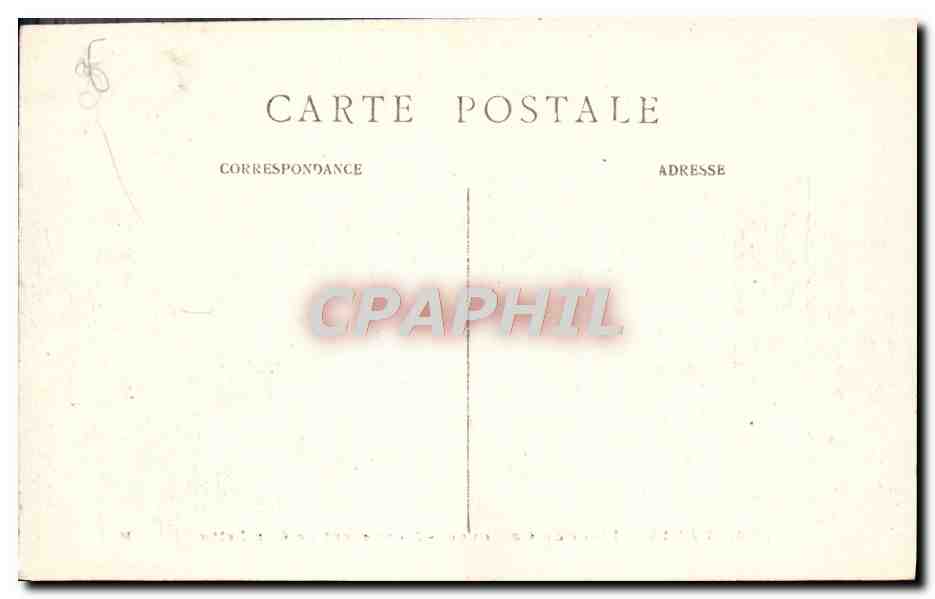 CPA Paris Place du Carrousel Monument de Gambetta — Verso