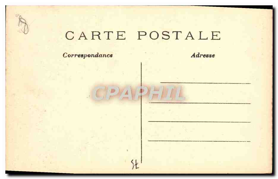CPA Paris Le Louvre Monument de Gambetta — Rückseite