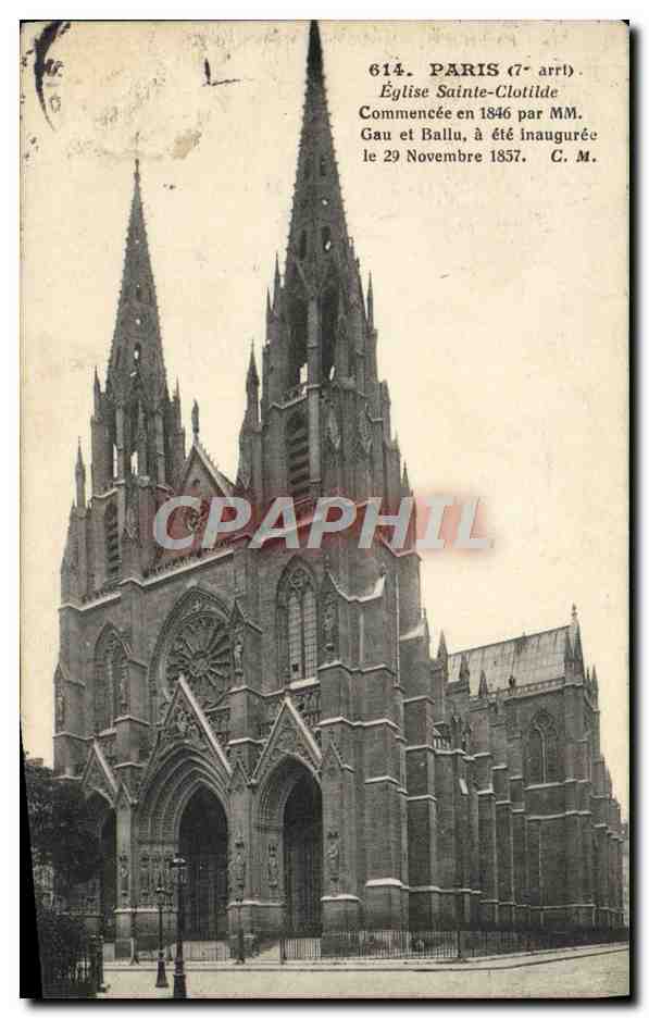 CPA Paris Eglise Sainte Clotilde