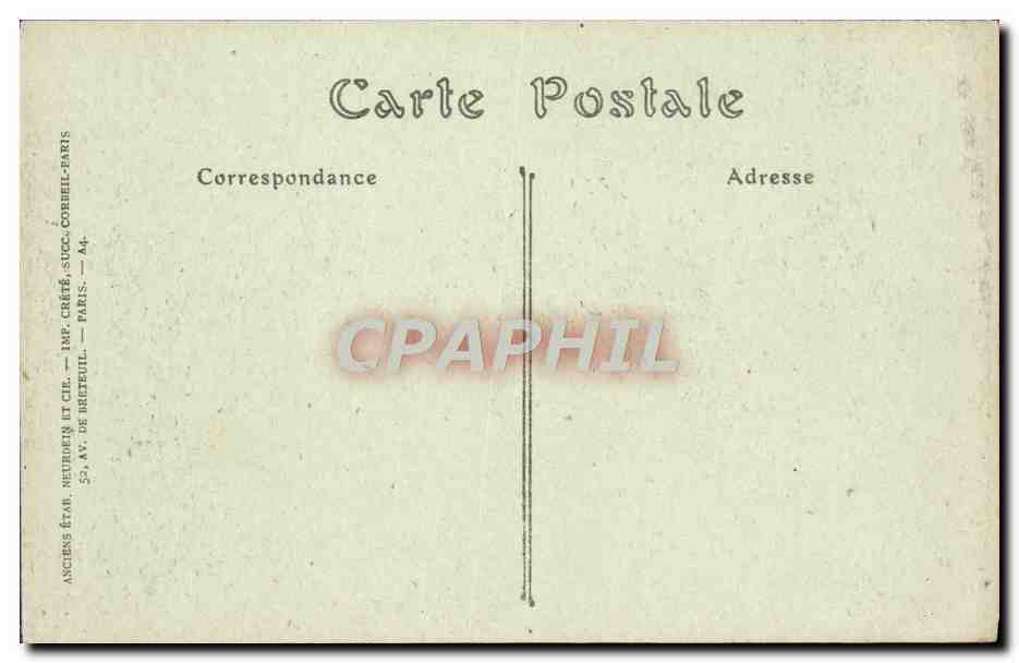 CPA Paris La Fontaine de Medicis Jardin du Luxembourg — Verso