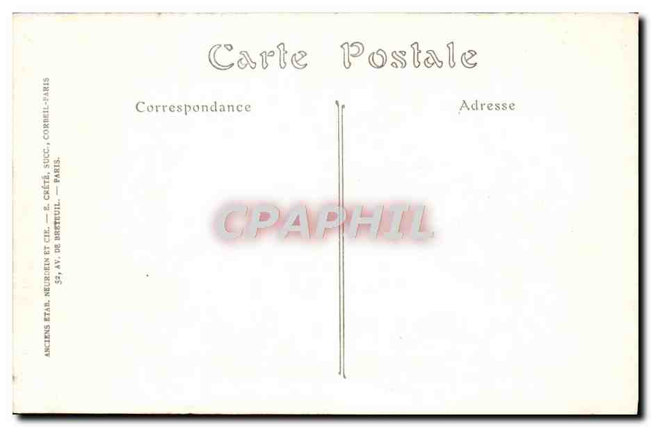 CPA Paris La Basilique du Sacre Le Campanile — Rückseite