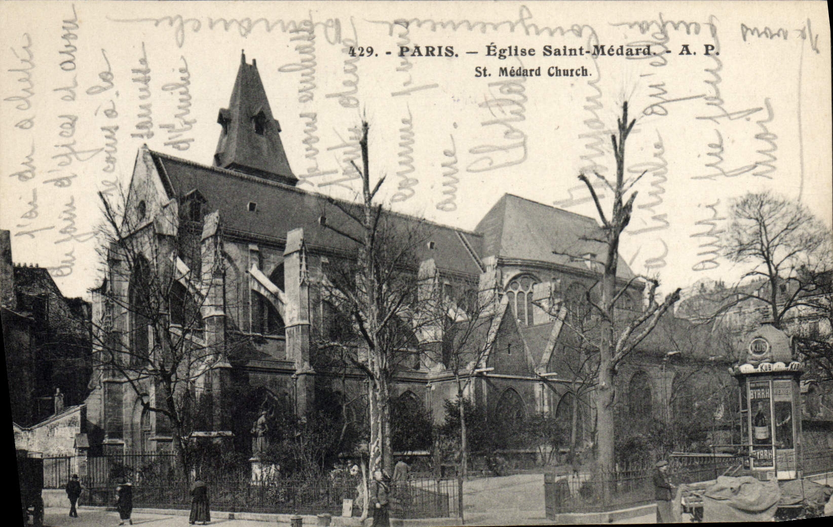 CPA Paris Eglise Saint Medard 