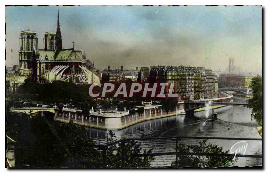CPM Paris L'Ile de la Cite vue d'amont