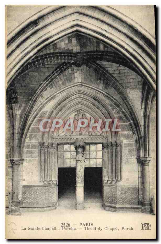 CPA Paris La Sainte Chapelle Porche