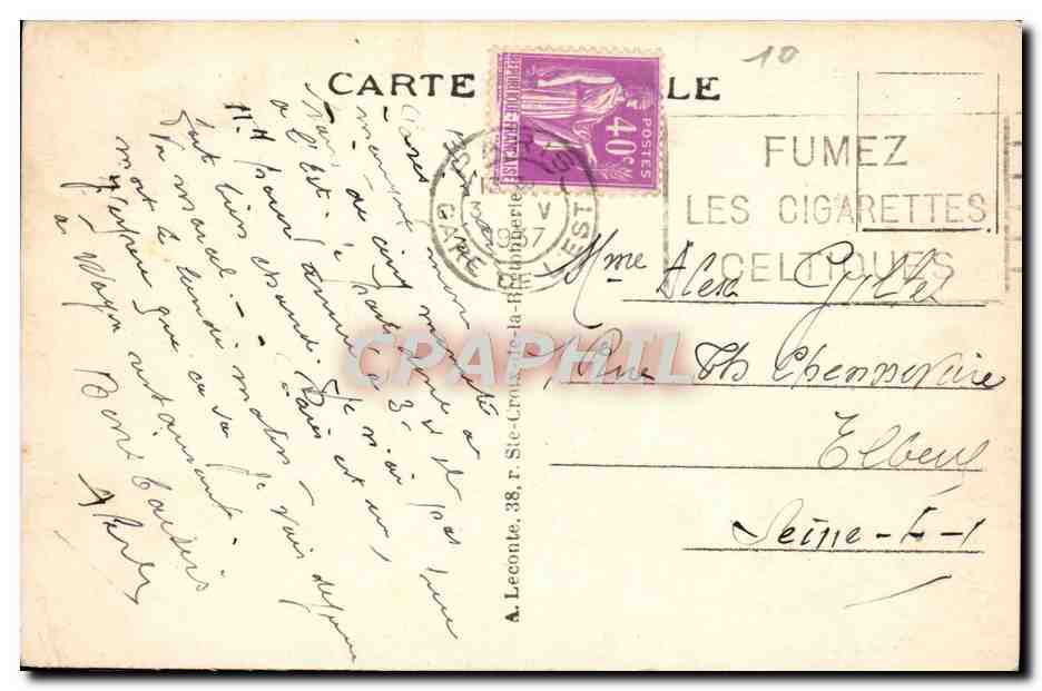 CPA Paris Le Jardin des Tuileres Panorama — Rückseite