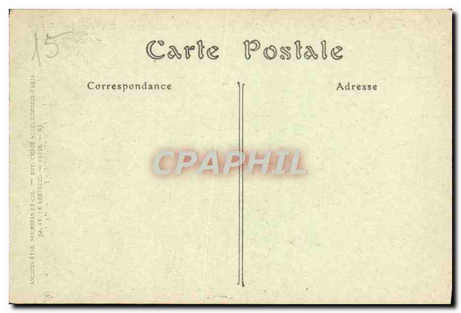 CPA Paris Le Pantheon La Nef — Rückseite