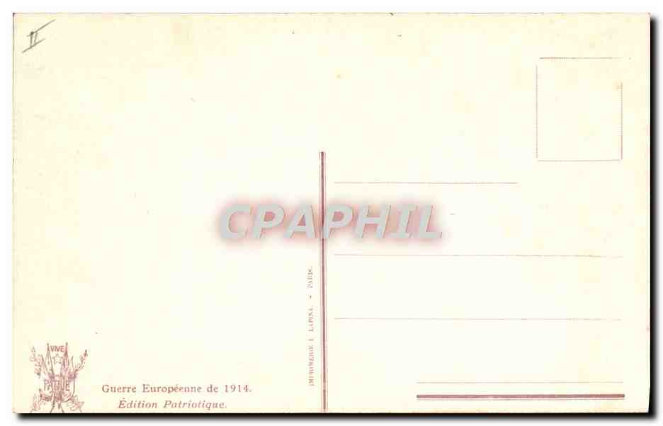 CPA La vierge consolatrice Militaria — Rückseite
