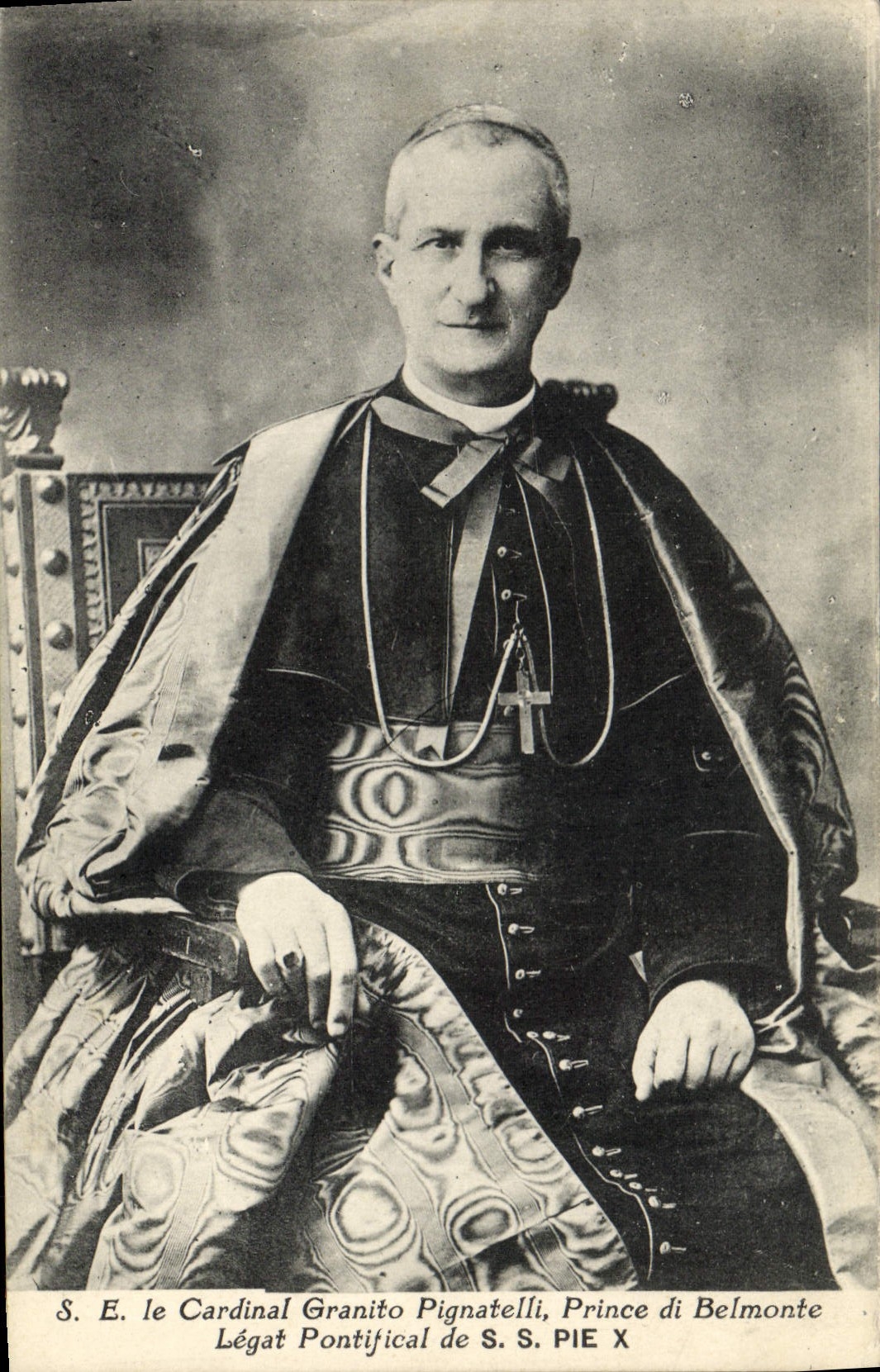 CPA SE le cardinal Granito Pignatelli Prince di Belmonte Legat pontifical de SS Pie X