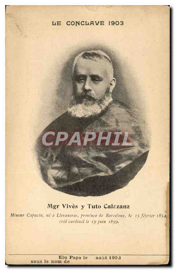 CPA Conclave 1903 Mgr Vivies y Tuto Calazanz 