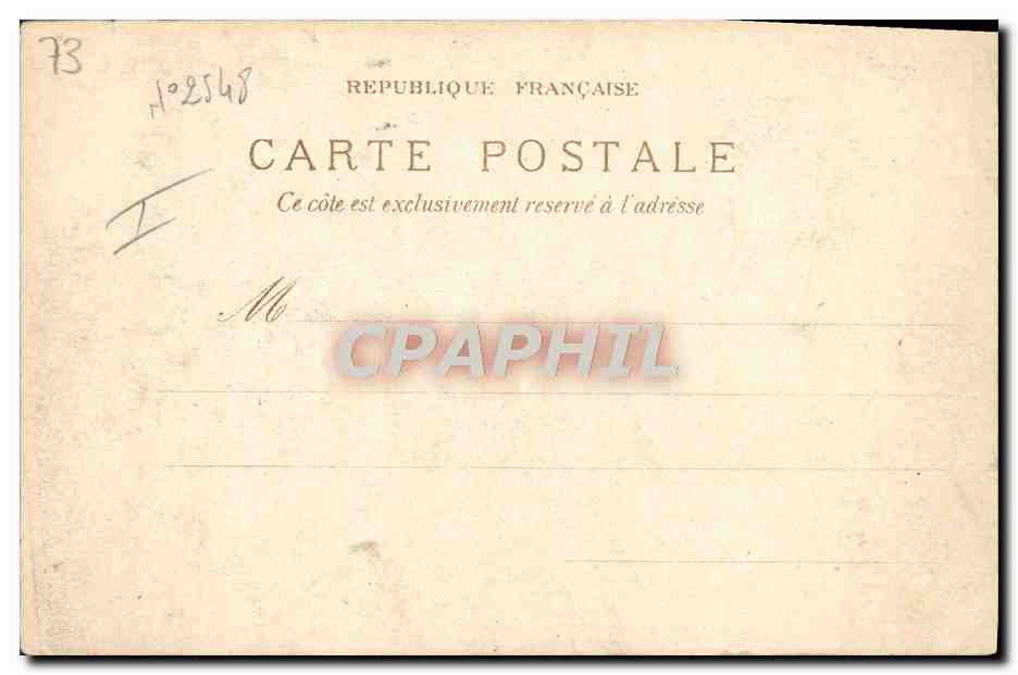 Aix-les-Bains — Nouvelle Cabine de Douches — CPAPHIL — Rückseite