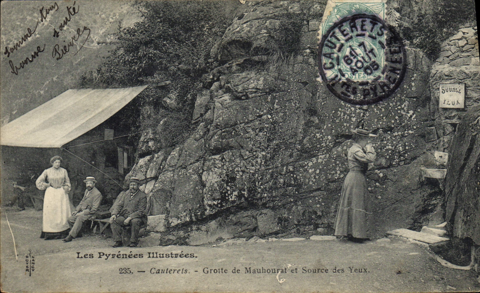 Cauterets — Grotte de Mauhourat et Source des Yeux — Les Pyrénées Illustrées, n°235