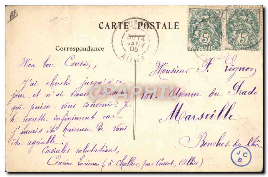 Vichy — Pastillerie — éditeur inconnu, n° de série non visible — Rückseite