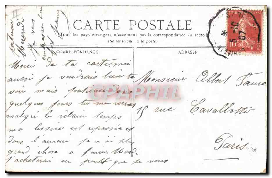 CPA Thermalisme Vichy Source Mesdames — Rückseite