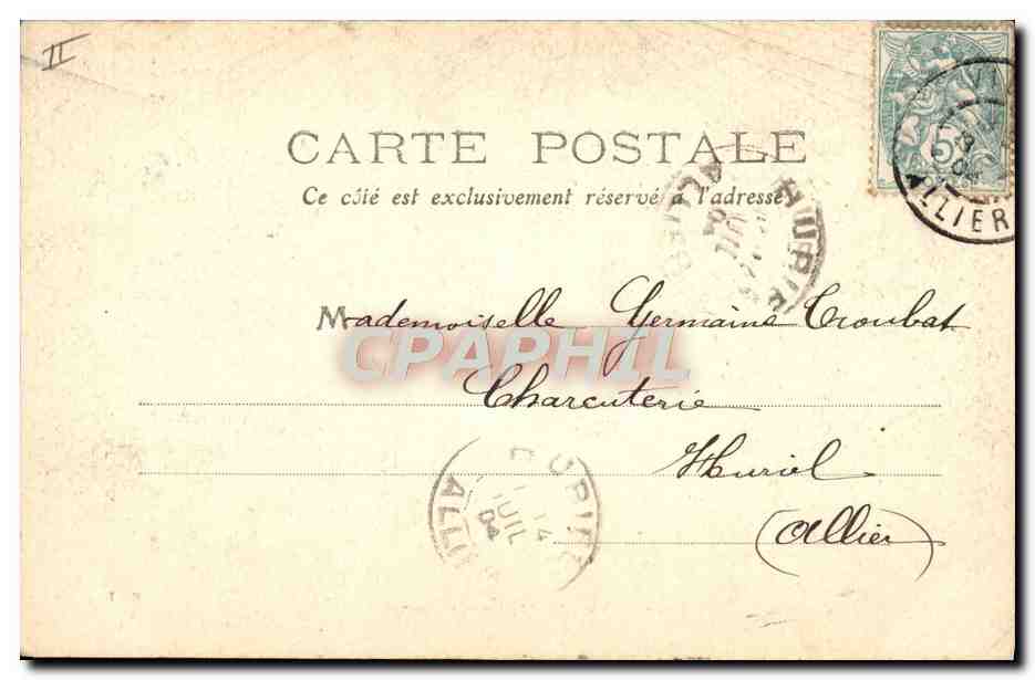 CPA Thermalisme Vichy Source chomel — Rückseite