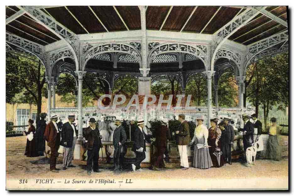 CPA Thermalisme Vichy Source de l'hopital