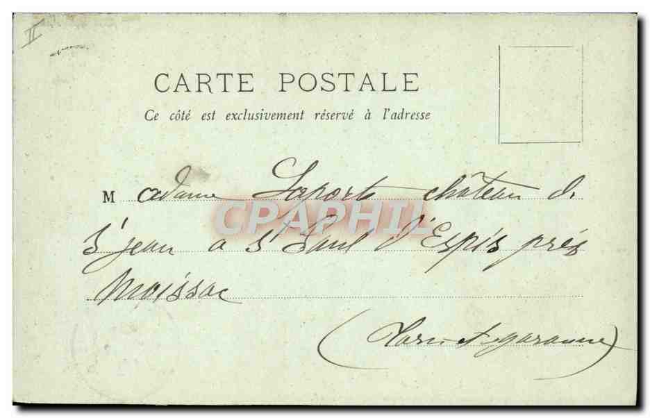CPA Thermalisme Vichy Le parc Salle de repos  — Rückseite