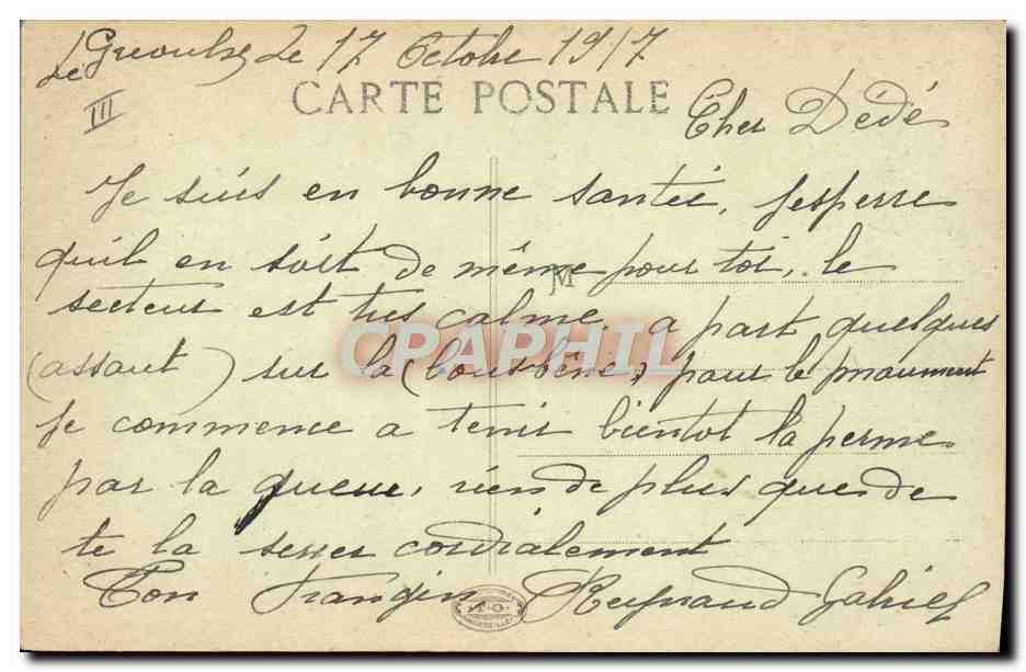 CPA Thermalisme Greoux les Bains  — Rückseite