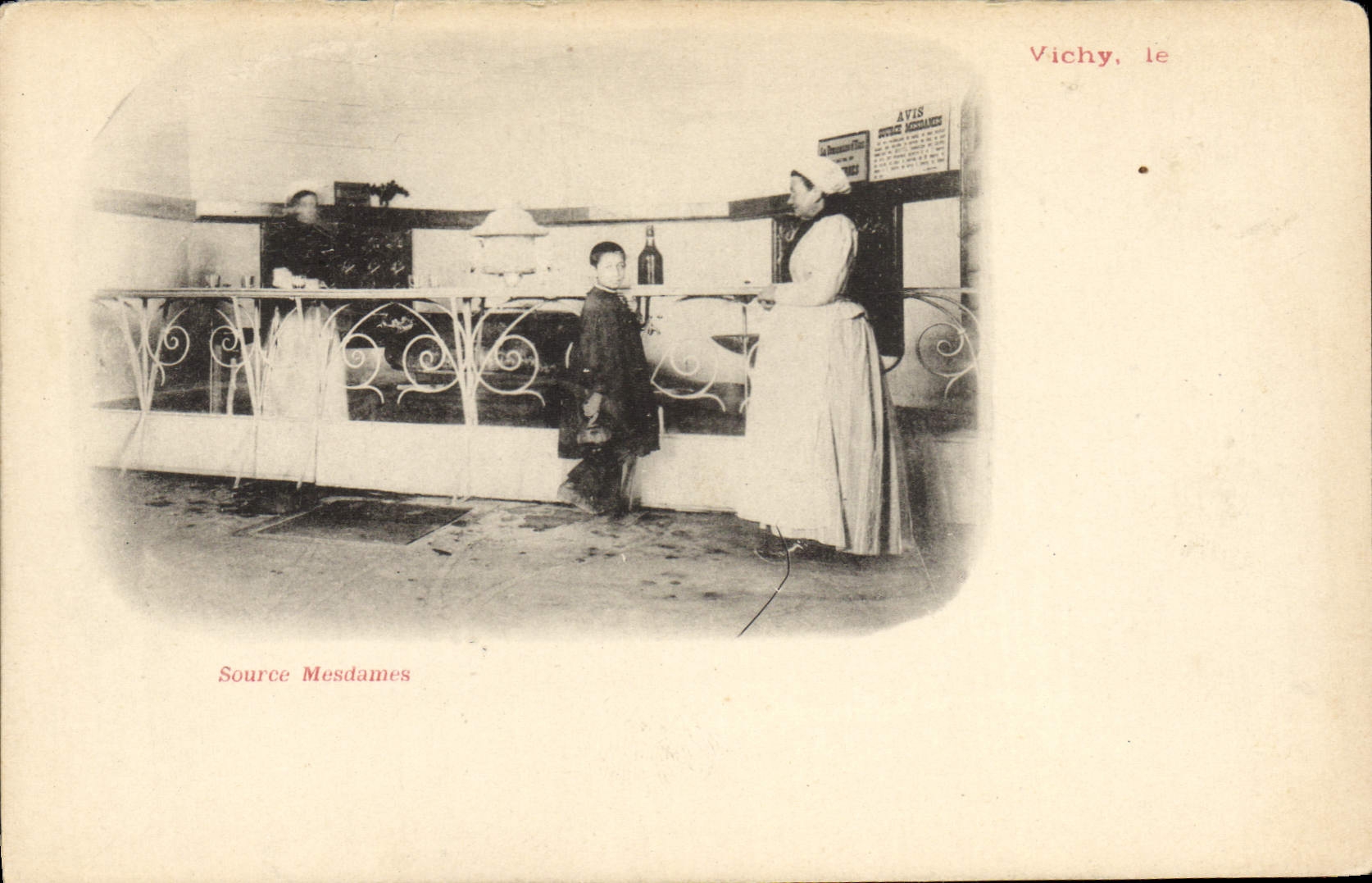 CPA Thermalisme Vichy Source Mesdames 