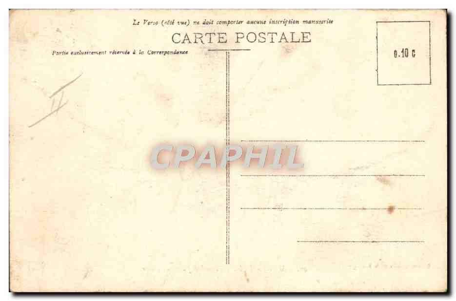 CPA Bateau Paquebot par grosse mer Marseille  — Rückseite