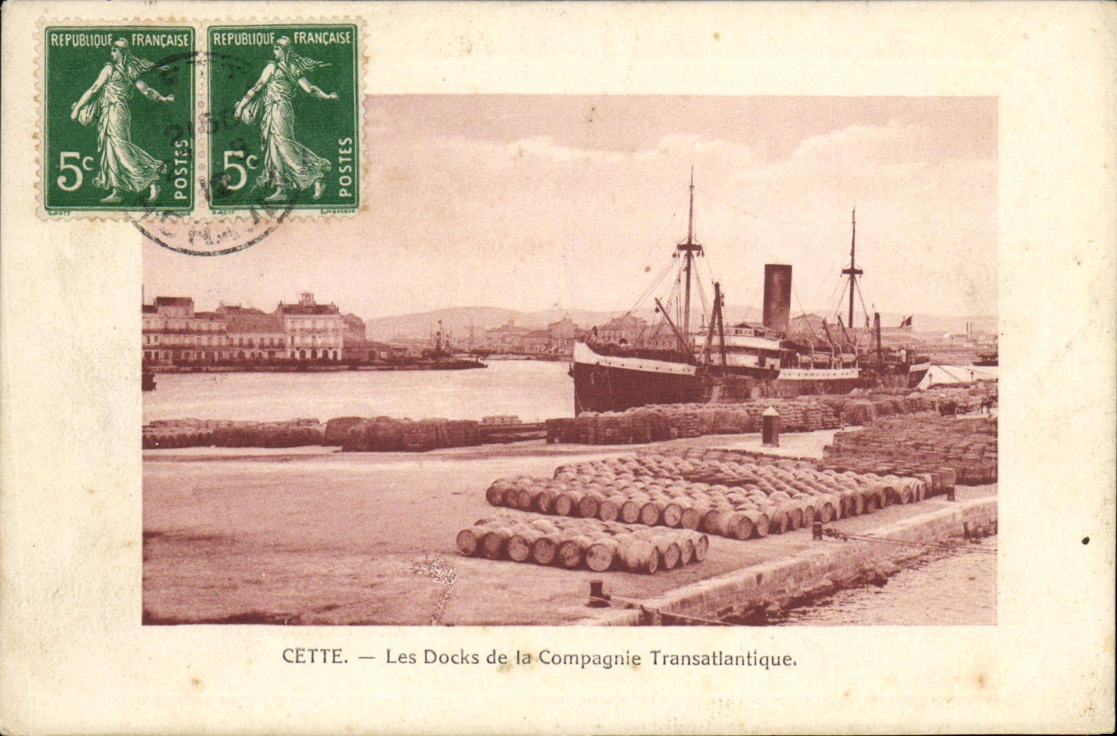 CETTE — I Docks della Compagnia Transatlantica — Filippi, editore
