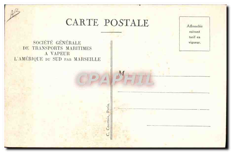 CPA Bateau Paquebot SGTM Cabine de 2eme classe a 2 places — Verso