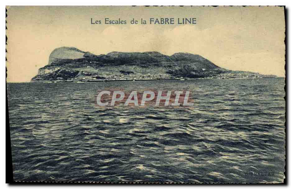 CPA Bateau Paquebot Les escales de la Fabre Line 