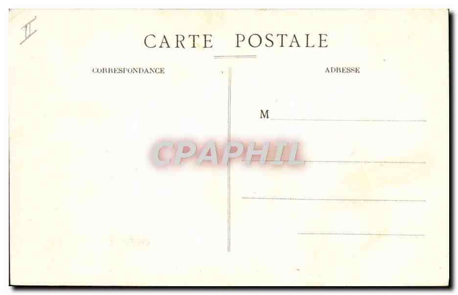 CPA Bateau Paquebot Marseille Le courrier de l'Ocean Indien par grosse mer  — Back