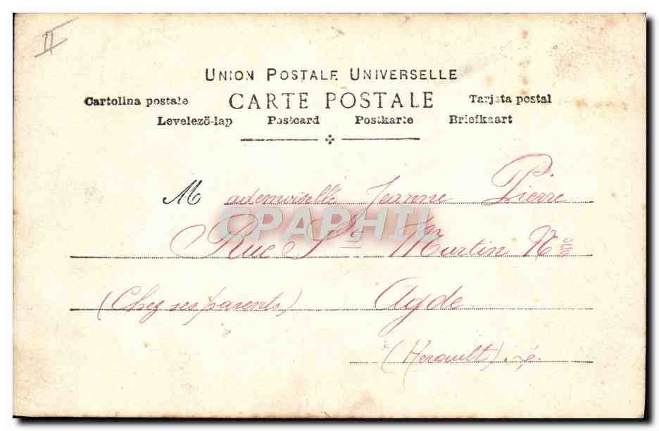 CPA Prenom Jeanne Enfants — Rückseite