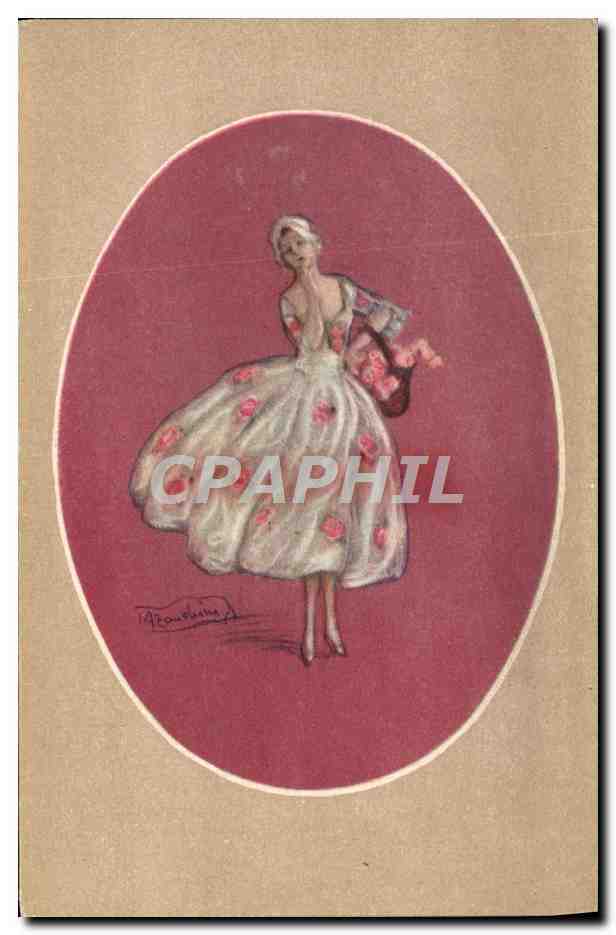 CPA Fantaisie Illustrateur Femme
