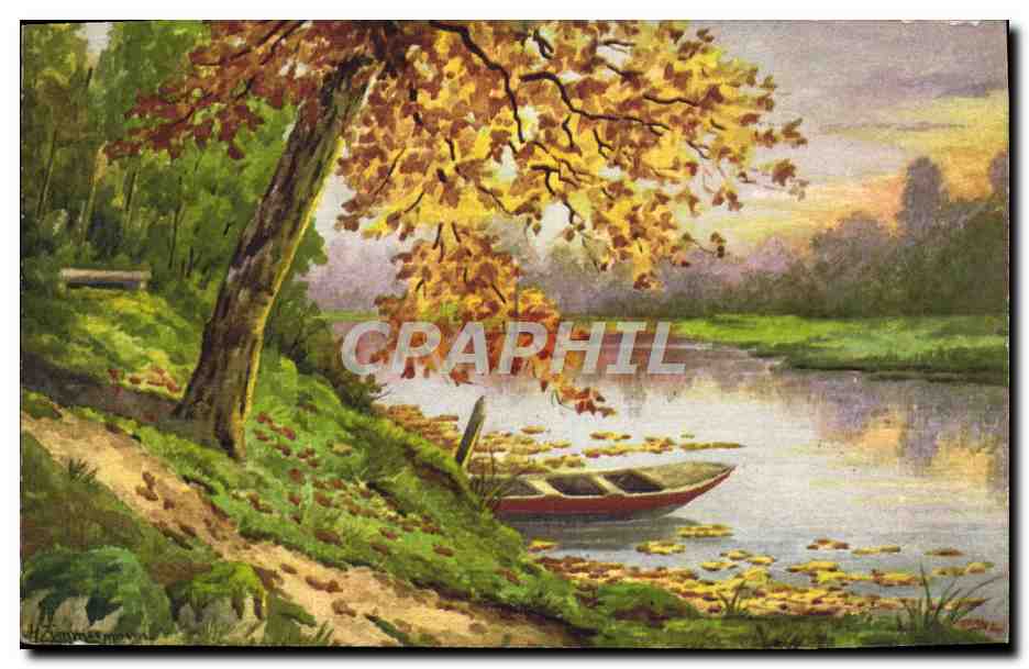 CPA Fantaisie Illustrateur Paysage