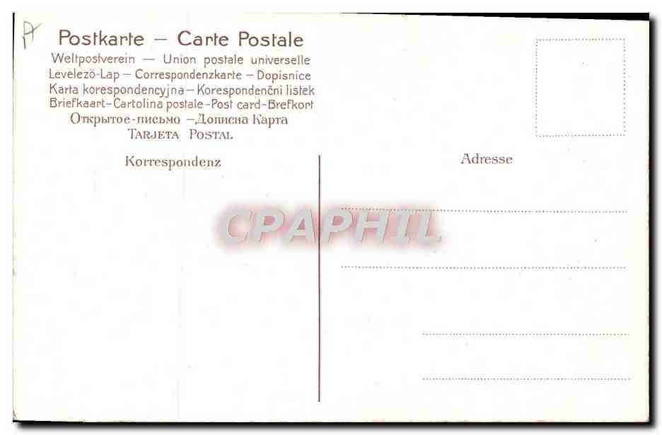 CPA Fantaisie Illustrateur Femme — Rückseite